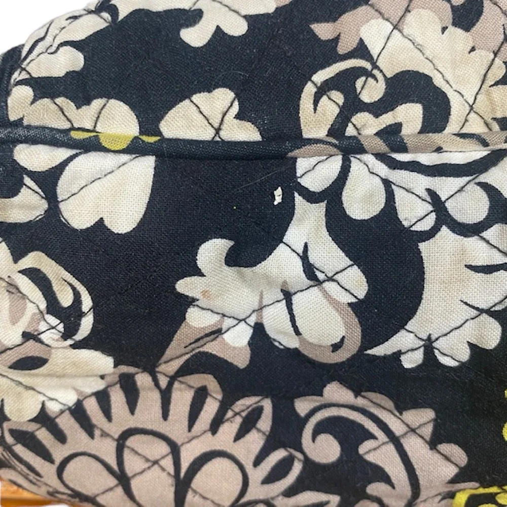 Vera Bradley Women’s Yellow Floral Quilted Shoulder Bag Purse